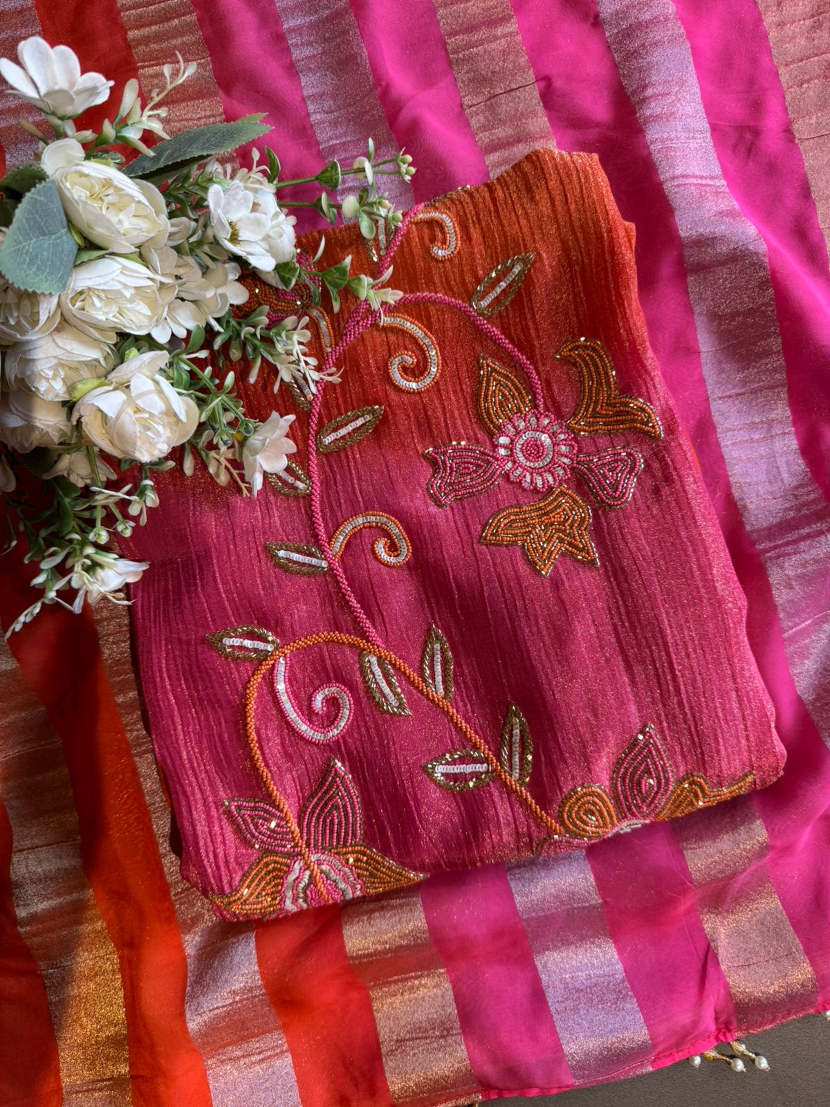 Tissue fabric Unstitched shirt